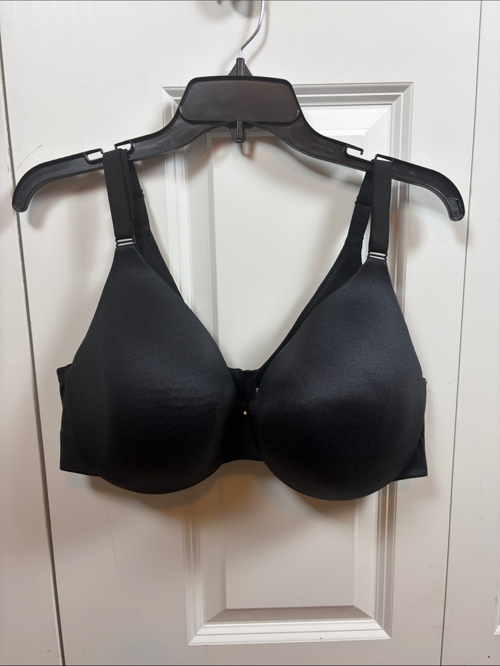 Cacique Black Back Smoother Lightly Lined Full Coverage Bra Size 40DD